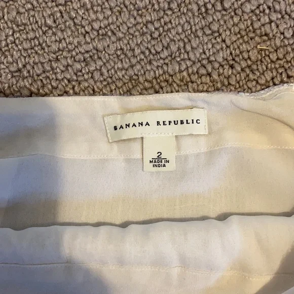 BANANA REPUBLIC Vintage white beaded  skirt - Picture 7 of 10